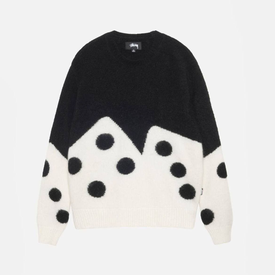 Hypebeast × Stussy STUSSY DICE FUZZY CREW | Grailed