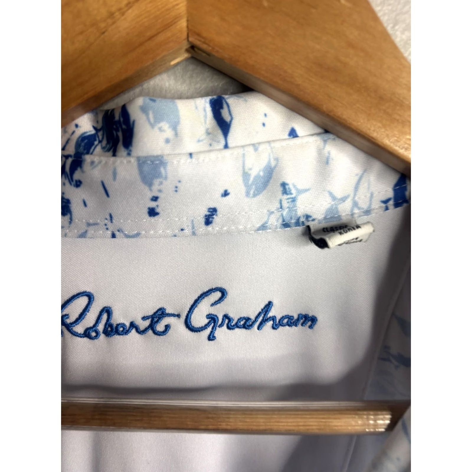 Robert Graham Robert Graham Polo Shirt Mens XL White Graphic Print Golf Nautical Fish Skull Collared Short Sleeve Classic Pattern Boys Womens Men Size US XL / EU 56 / 4 - 3 Thumbnail