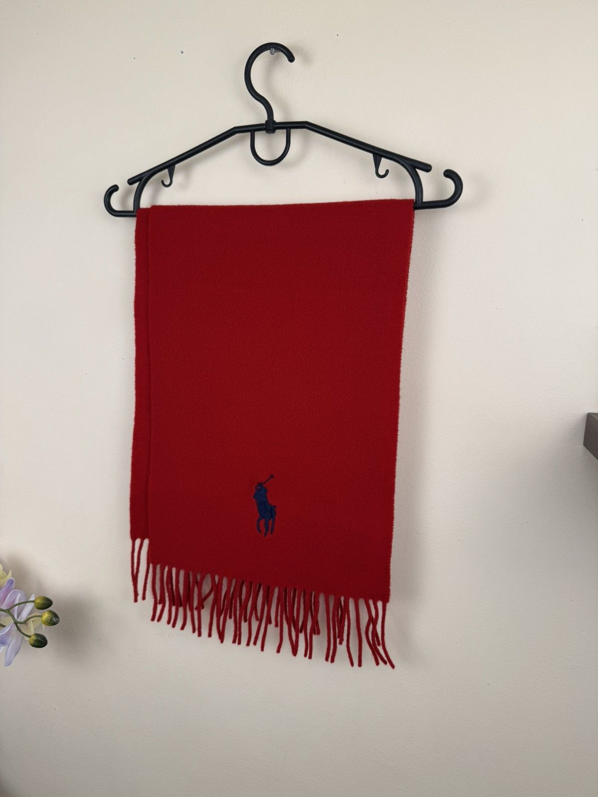 Polo Ralph Lauren Polo Ralph Lauren Scarf Red Luxury Big Pony Lambs Wool Size ONE SIZE - 6 Thumbnail