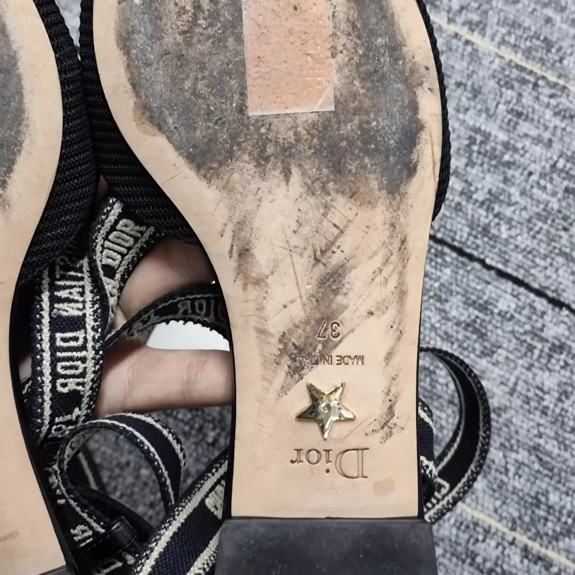 Dior Dior Black Minimalist Women's Flats Size US 5.5 / IT 35.5 - 5 Thumbnail