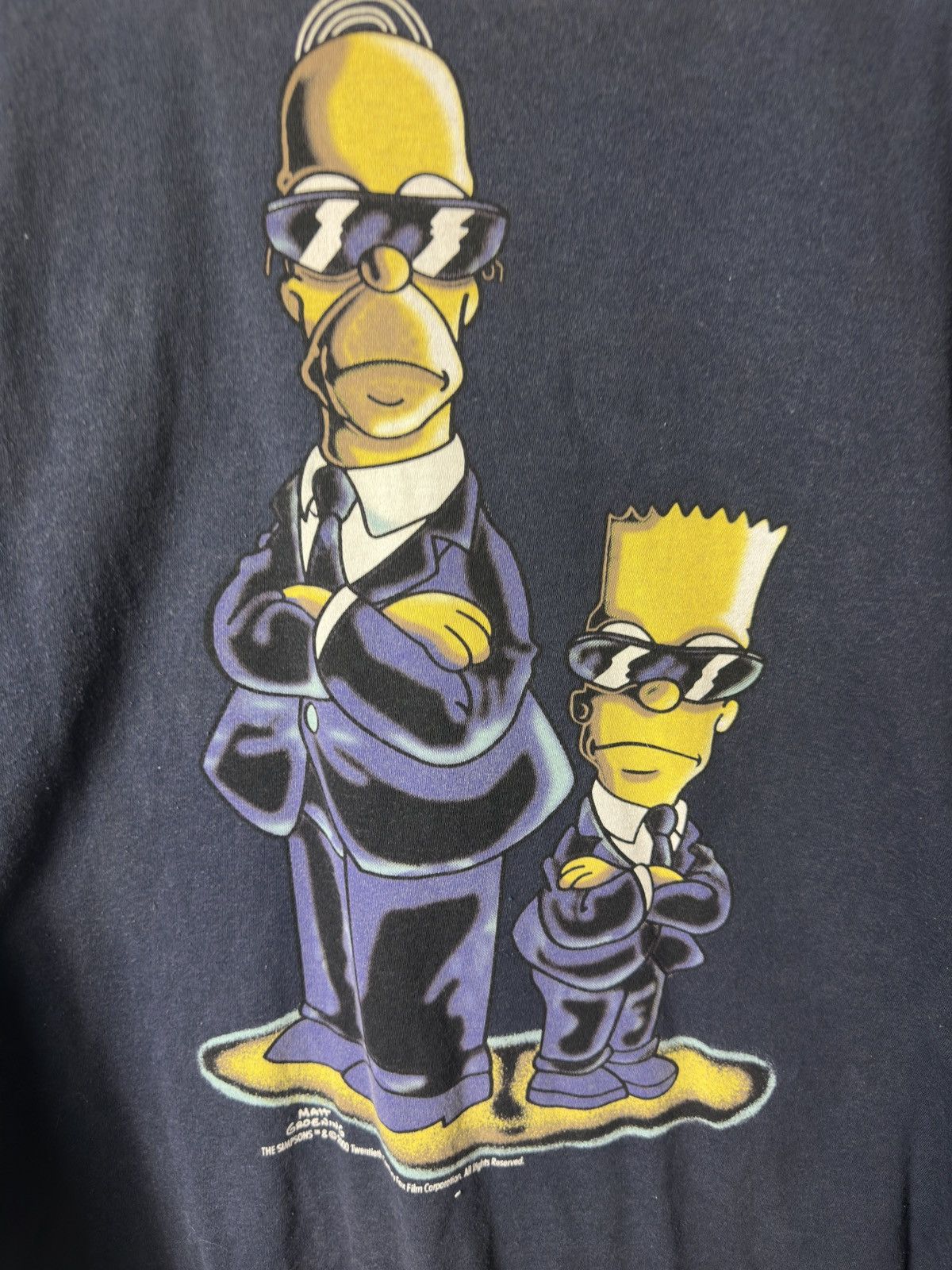 The Simpsons × Vintage vintage Homer and Bart Simpson FBI t shirt 2000 Size US M / EU 48-50 / 2 - 2 Thumbnail