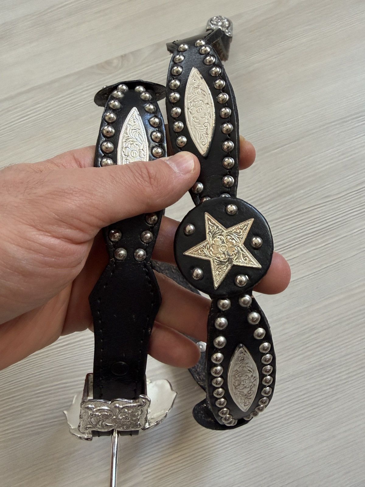 Vintage Vintage Western Cowboy Leather Belt Size ONE SIZE - 1 Thumbnail