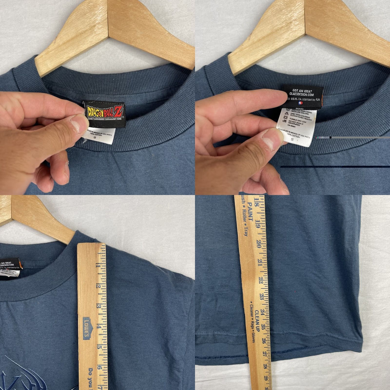 Vintage VINTAGE Dragon Ball Z Shirt Mens Small Blue Vegeta Trunks Sayian Bird Studio Logo Graphic Print Crew Neck Short Sleeve Cotton White? Size US S / EU 44-46 / 1 - 8 Thumbnail