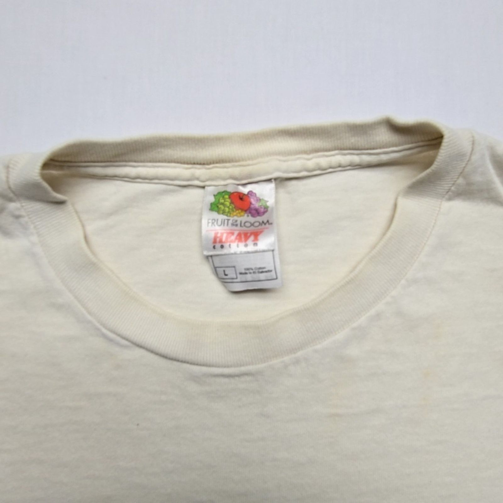 Fruit Of The Loom Vintage Best Dad Shirt Handprint Distressed Large White Tee Size US L / EU 52-54 / 3 - 5 Thumbnail