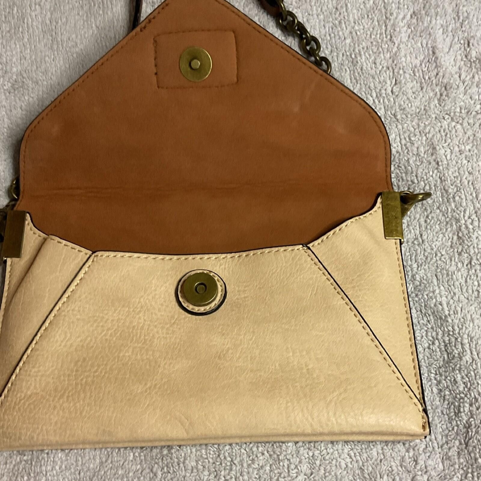 Other Simply Noelle Beige Brown Shoulder Bag Chain Accent Magnetic Size ONE SIZE - 2 Thumbnail