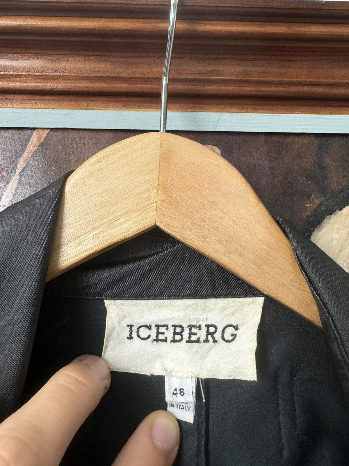 Iceberg Vintage 90s ICEBERG Techwear Waxed Cargo Jacket Tactical Size US M / EU 48-50 / 2 - 7 Thumbnail