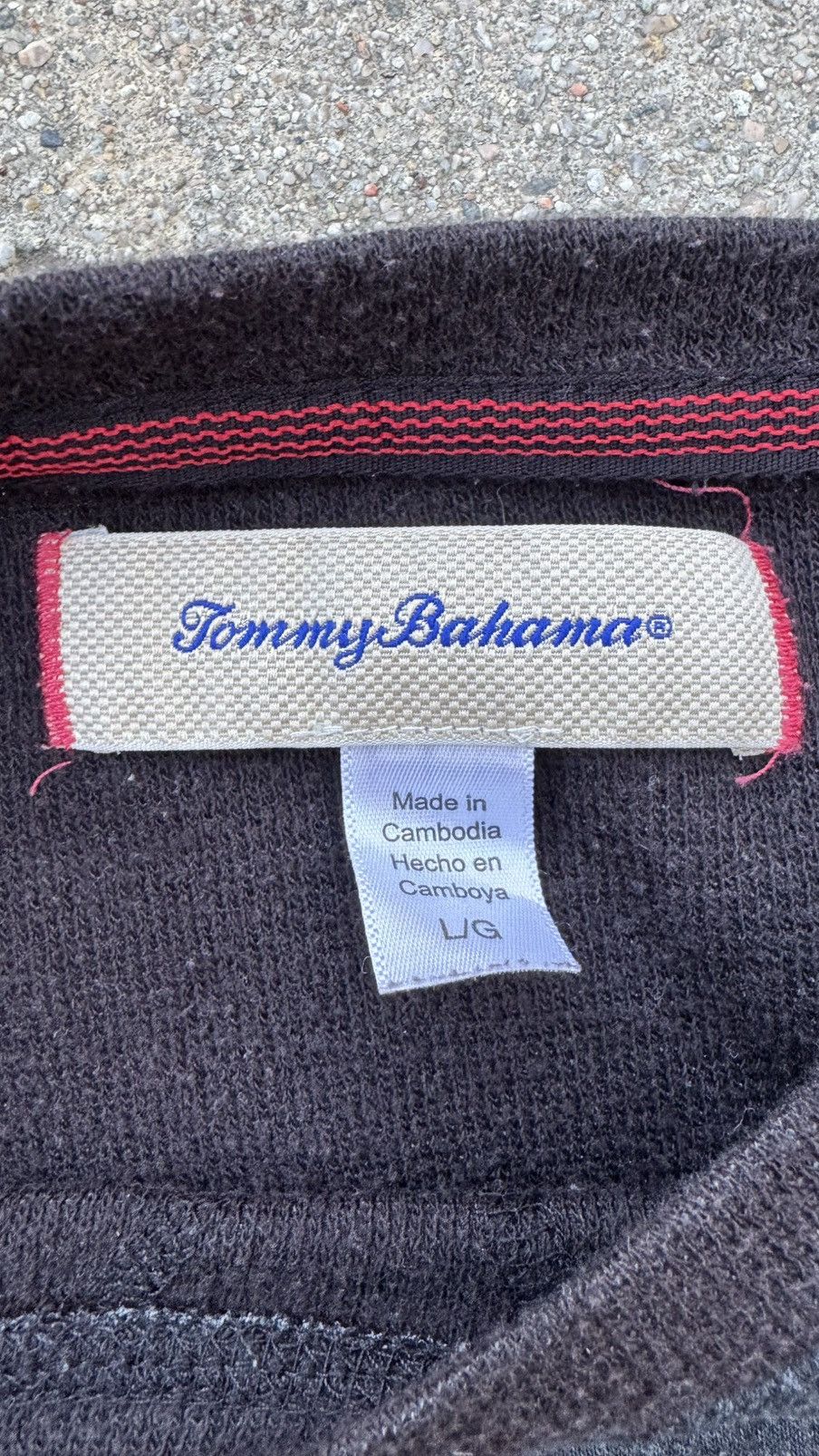 Tommy Bahama Tommy Bahama Black and Grey Crewneck Sweatshirt Size US L / EU 52-54 / 3 - 3 Thumbnail