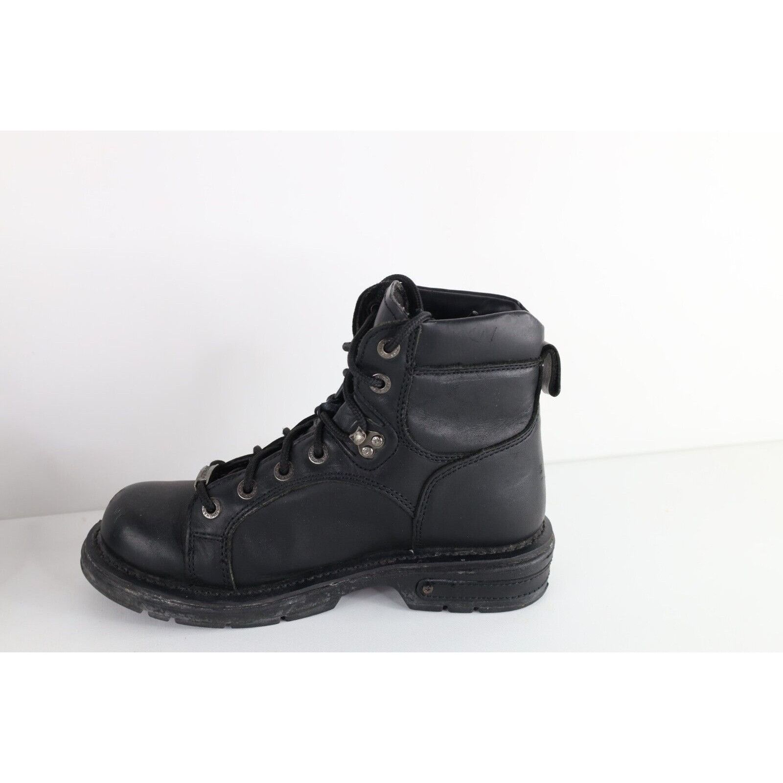 Harley Davidson × Vintage Vintage 90s Harley Davidson Spell Out Leather Boots Size US 7.5 / IT 37.5 - 8 Thumbnail