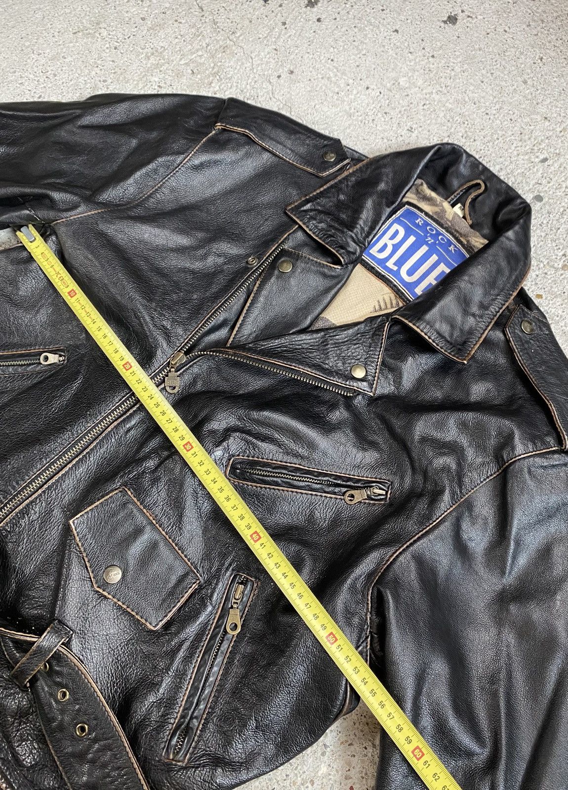 Japanese Brand Vintage biker leather jacket black assimetrical japan Size US M / EU 48-50 / 2 - 16 Thumbnail