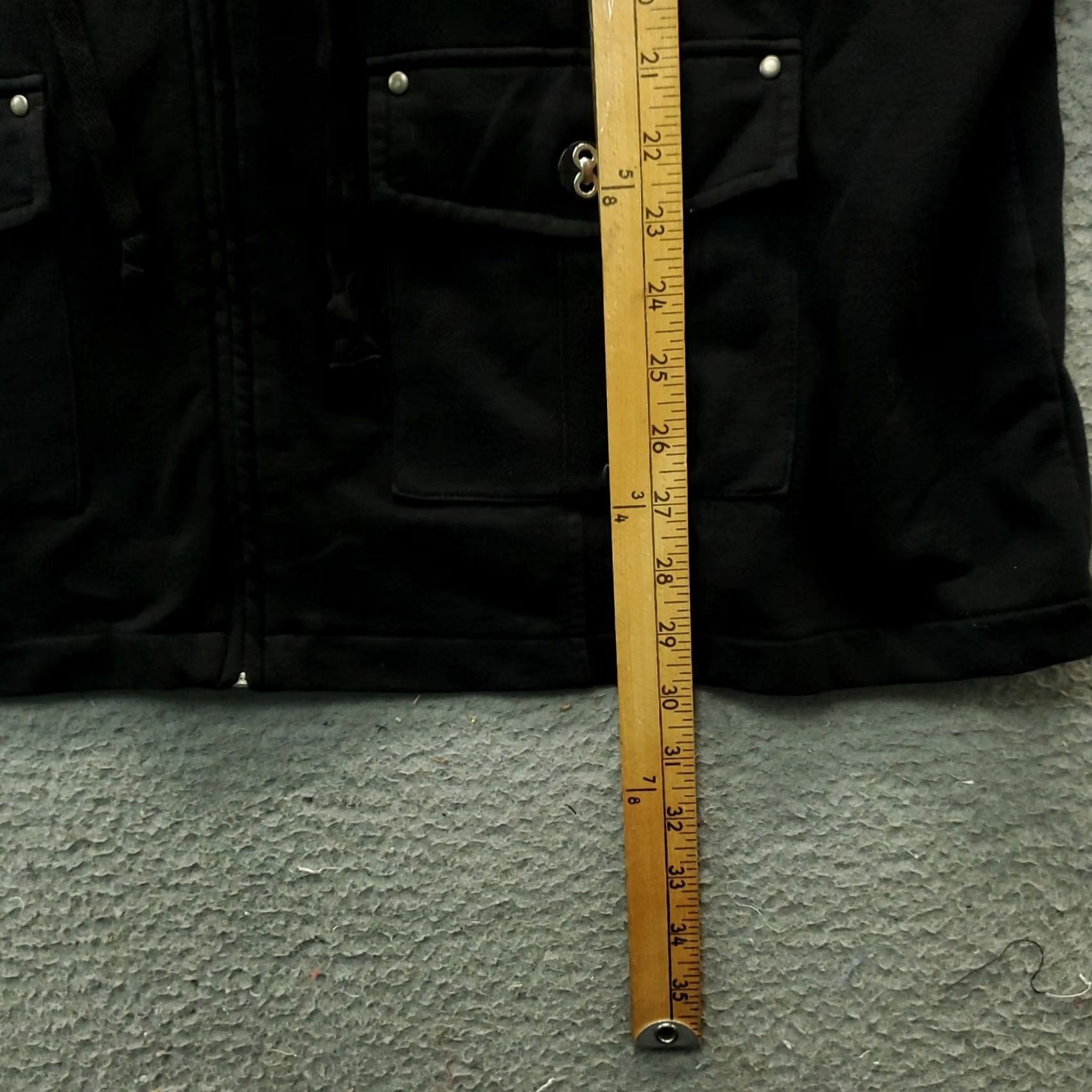 Vintage Christopher & Banks Jacket Women 2X Black Tie Waist Pleated Neck Flap Pockets Jacket Size XXL / US 16-18 / IT 52-54 - 4 Thumbnail