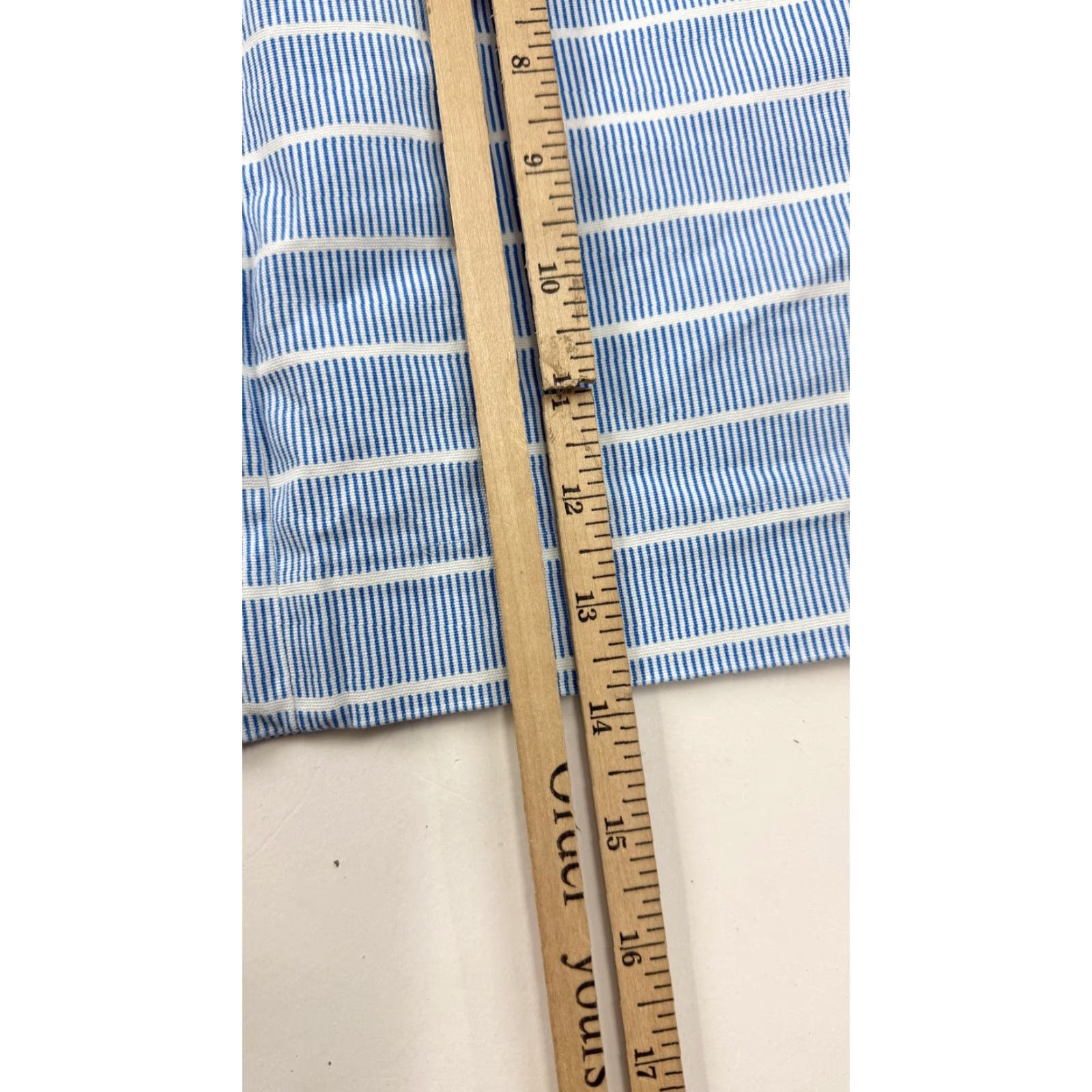 Vintage Kate Spade Saturday Skirt Womens 4 Blue White Stripe Mini Casual Stretch Cotton Size 27" / US 4 / IT 40 - 7 Thumbnail