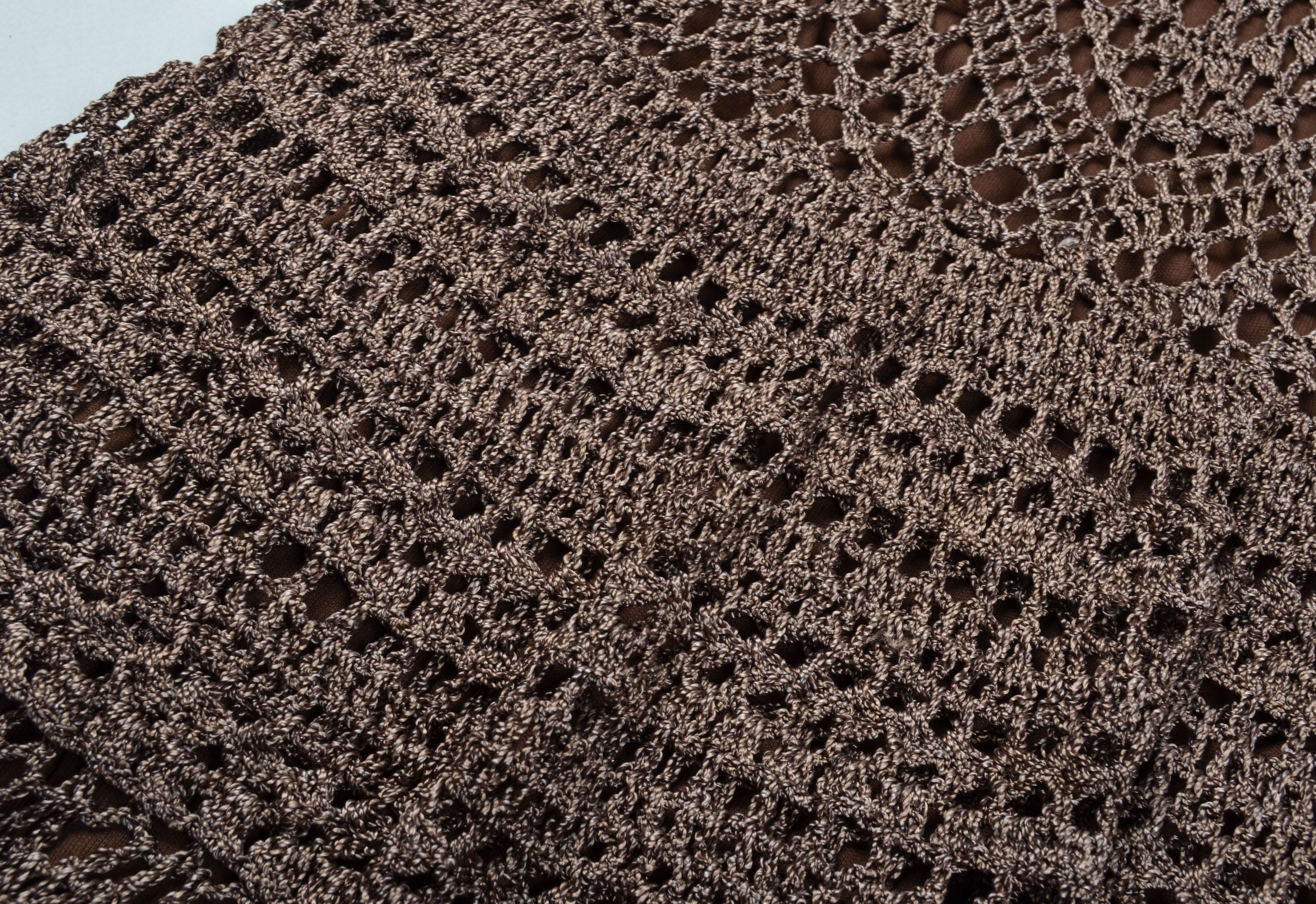 Peter Werth Peter Werth Y2K Crochet Knit Mini Halter Dress / Skirt Size S / US 4 / IT 40 - 7 Thumbnail