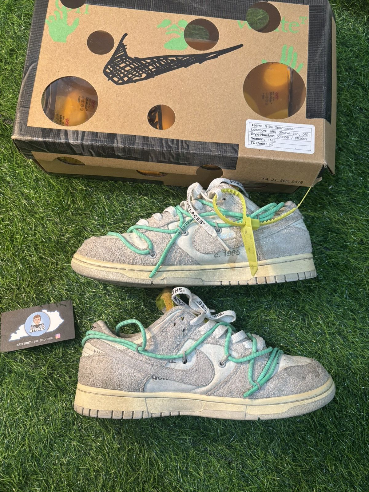 Nike Nike off white dunk low lot 14 Size US 8.5 / EU 41-42 - 2 Thumbnail