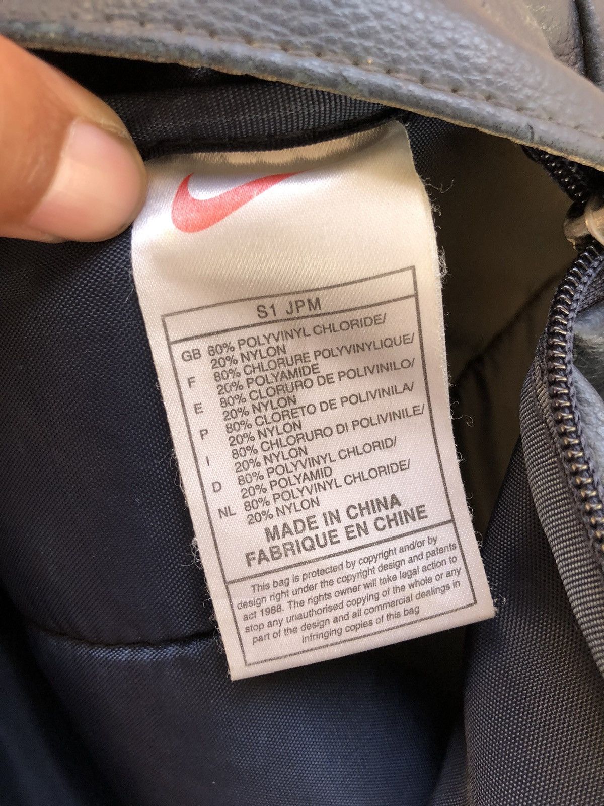 Nike 90s Nike Leather Backpack Swoosh Bag Size ONE SIZE - 9 Thumbnail