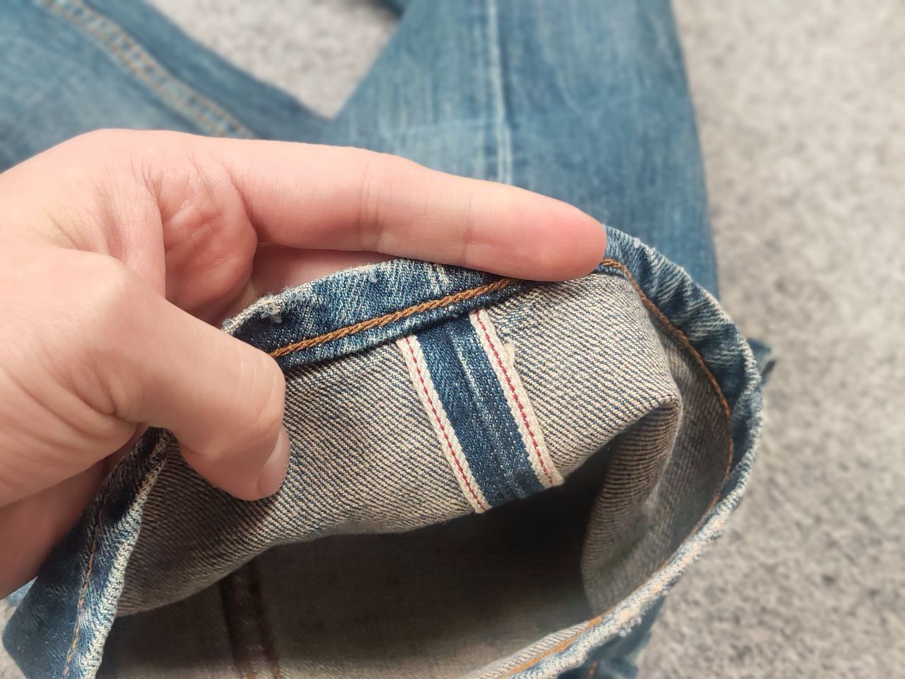 THE ROKKER COMPANY The Rokker Company Faded Denim selvedge Jeans Vintage Style Size US 34 / EU 50 - 15 Thumbnail