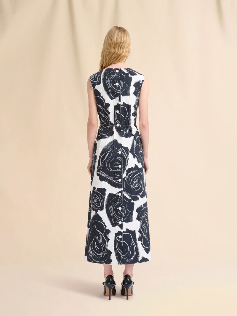 Marni o1f1d3z0326 Cybele Print Boat-Neck Dress in Multicolor Size S / US 4 / IT 40 - 3 Thumbnail