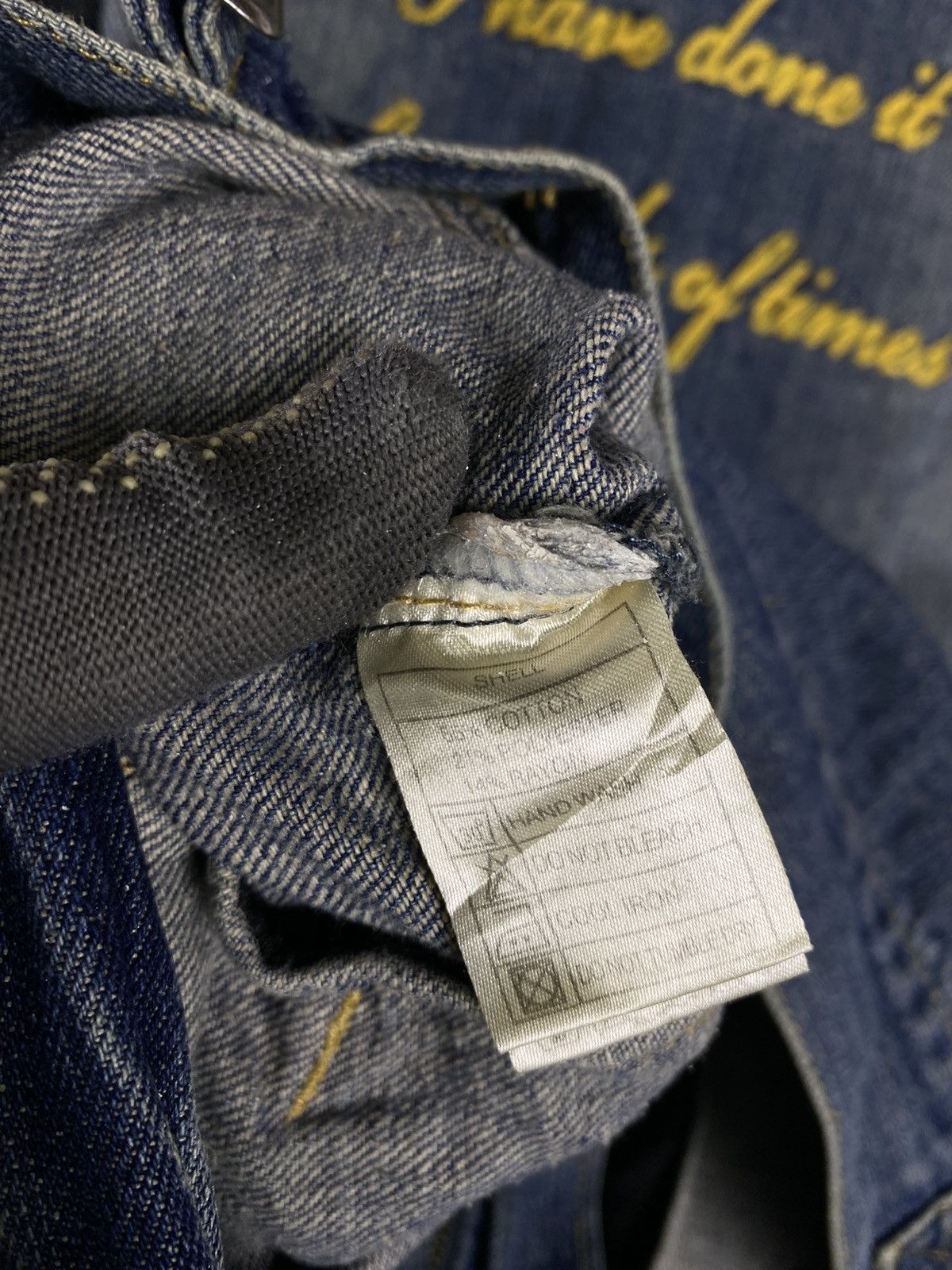 Japanese Brand Junglestorm Vintage Denim Jacket Embroidery Zip Up Japanese Size US M / EU 48-50 / 2 - 12 Thumbnail