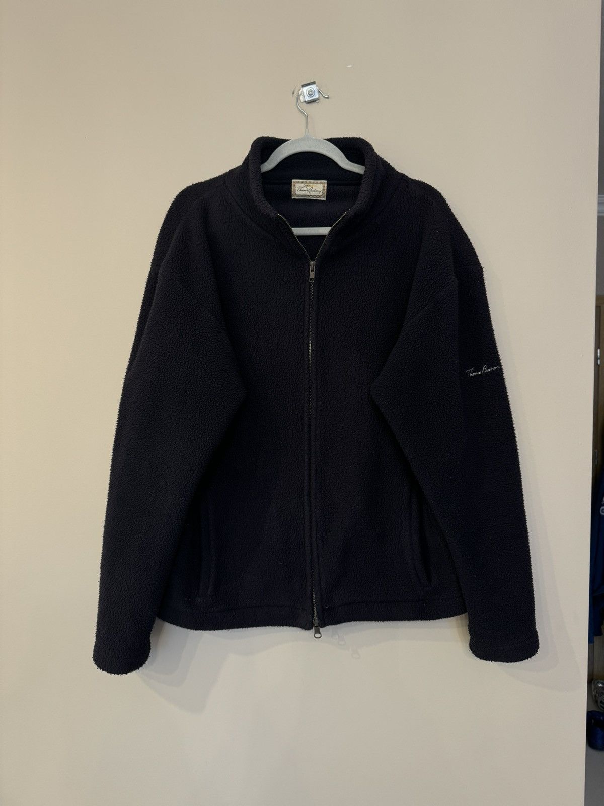 Burberry Thomas Burberry Fleece Zip Up Polar Sherpa sweatshirt 90s Size US L / EU 52-54 / 3 - 1 Thumbnail