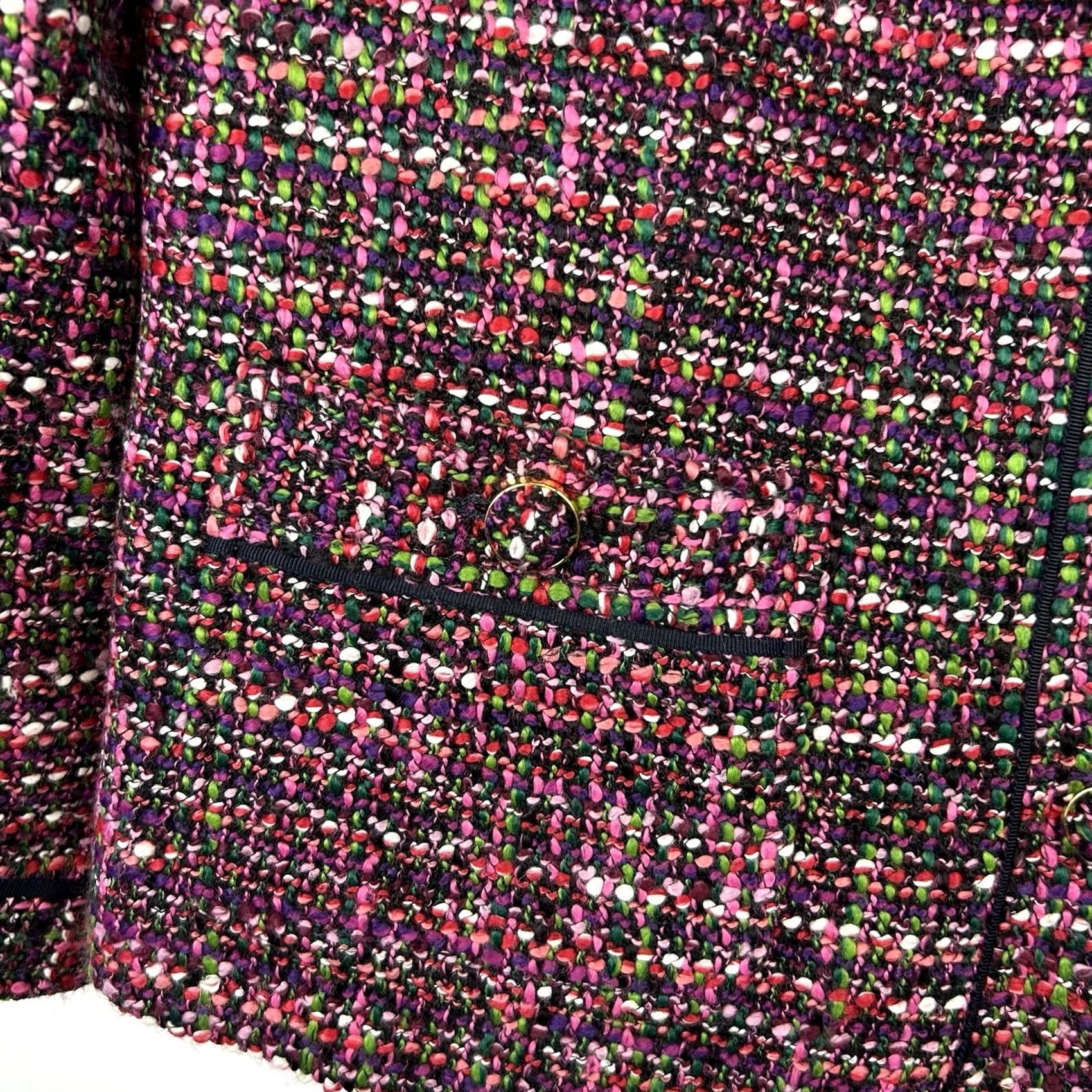 Talbots Talbots Tweed Jacket Womens Size 10 Multicolor Blazer Textured Pockets Buttons Preppy Size L / US 10 / IT 46 - 4 Thumbnail