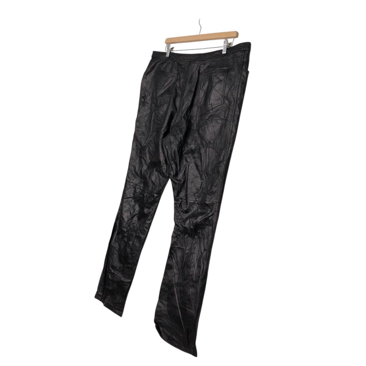Japanese Brand 📌Vintage Biker Casual Leather Pants Fun Lemo Issey Miyake Size US 38 / EU 54 - 13 Thumbnail