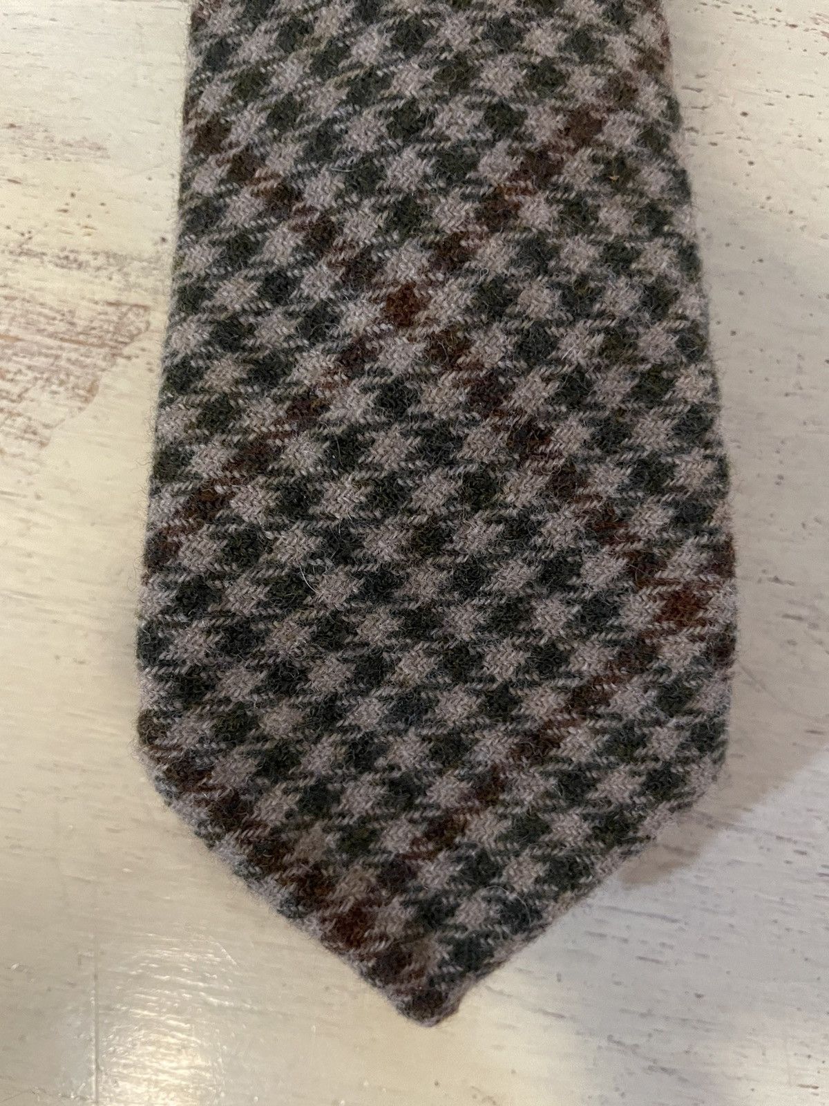 Polo Ralph Lauren Check Print Wool Tie Size ONE SIZE - 3 Thumbnail