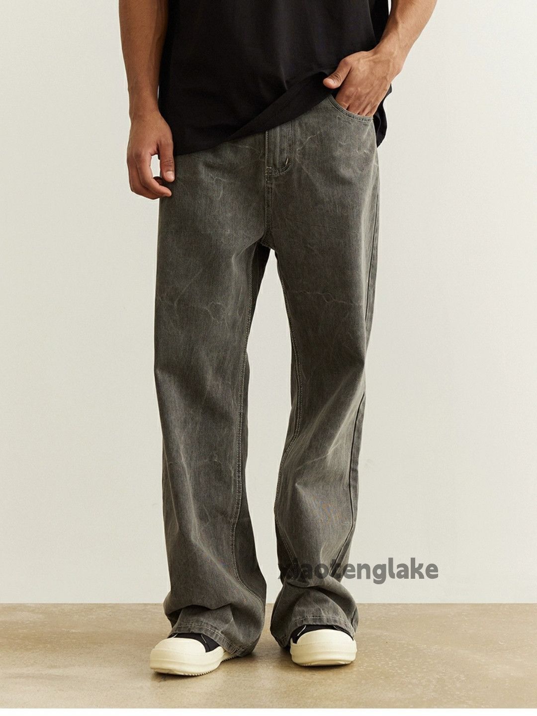 Jean × Vintage washed faded cleanfit yuppie loose baggy jeans Size US 28 / EU 44 - 5 Thumbnail