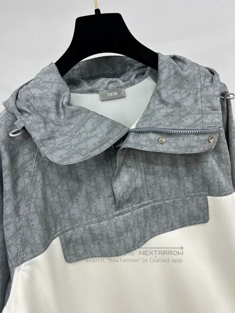 Dior Dior Gray old flower stitching hooded windbreaker jacket Size US M / EU 48-50 / 2 - 3 Thumbnail