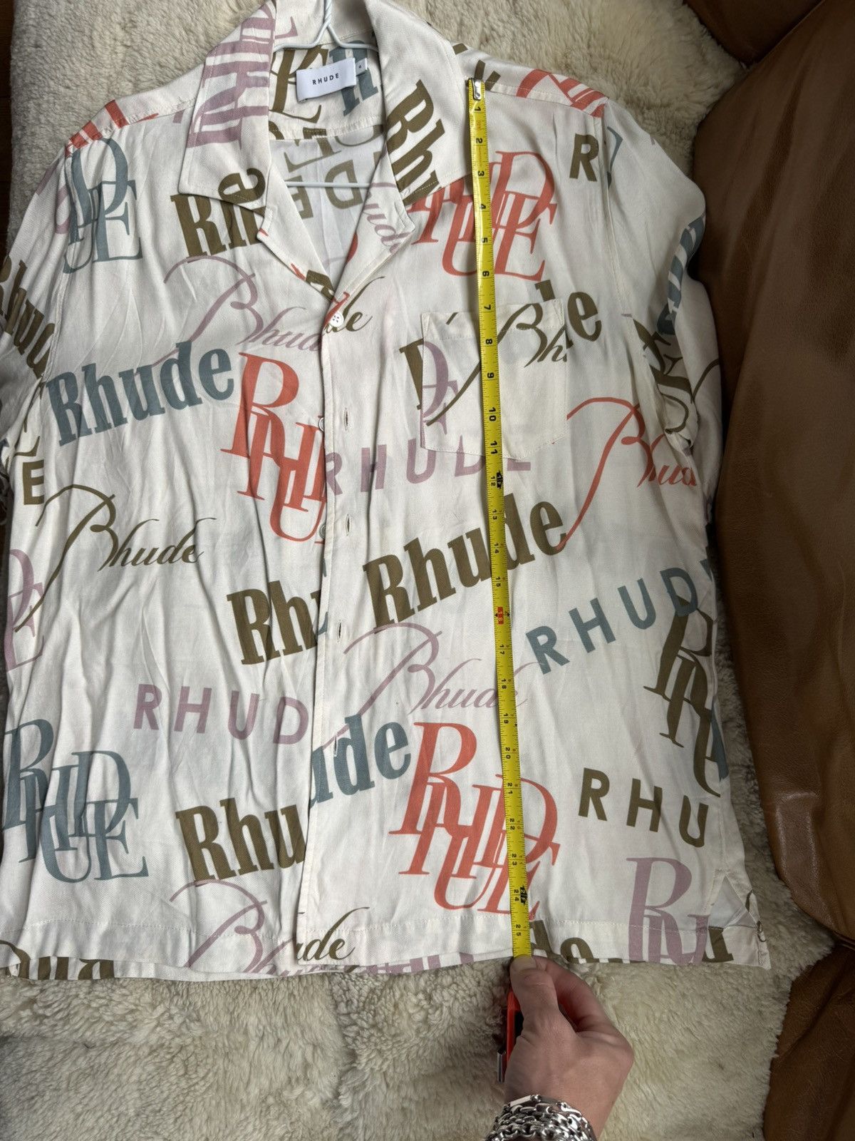 Rhude Rhude Logo Shirt Size US XL / EU 56 / 4 - 5 Thumbnail