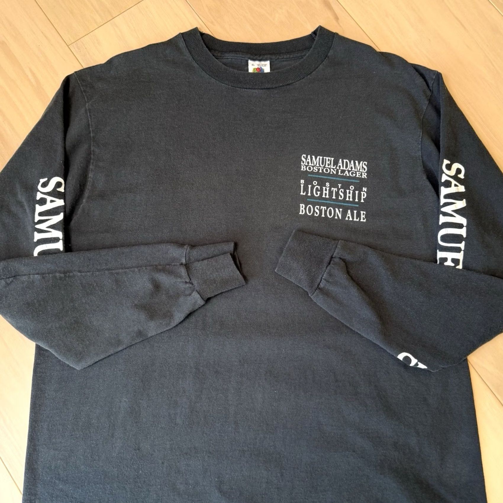 Vintage VINTAGE Samuel Adams Boston Ale Shirt XL Black 90s Cotton Long Sleeve Brew It Size US XL / EU 56 / 4 - 5 Thumbnail