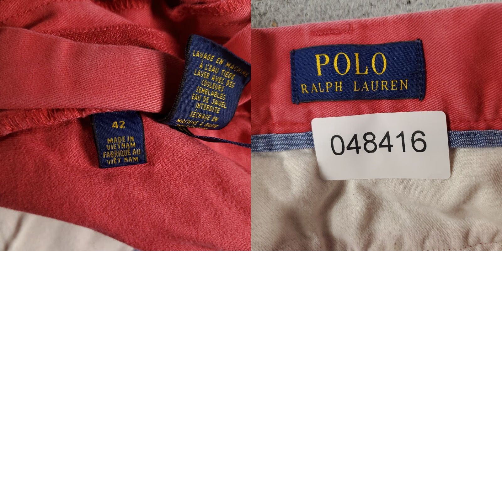 Ralph Lauren VINTAGE Ralph Lauren Chino Shorts Womens Size 42 Flat Front Casual Red Pink Adults Size 42" / US 20 - 8 Thumbnail