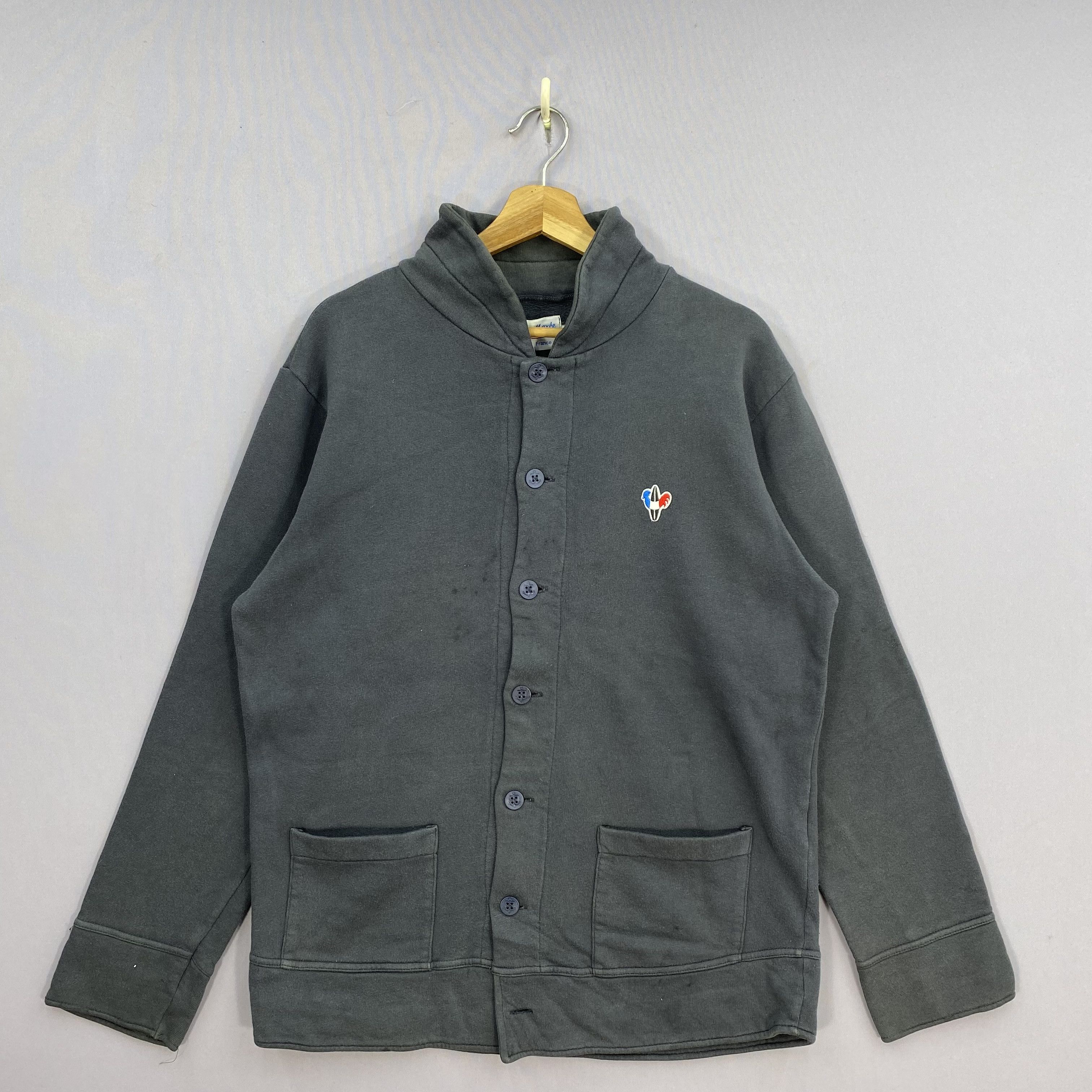 Vintage Vintage Faded Arvor Maree Sailor Cardigan Sweatshirt Jacket Size US L / EU 52-54 / 3 - 2 Thumbnail