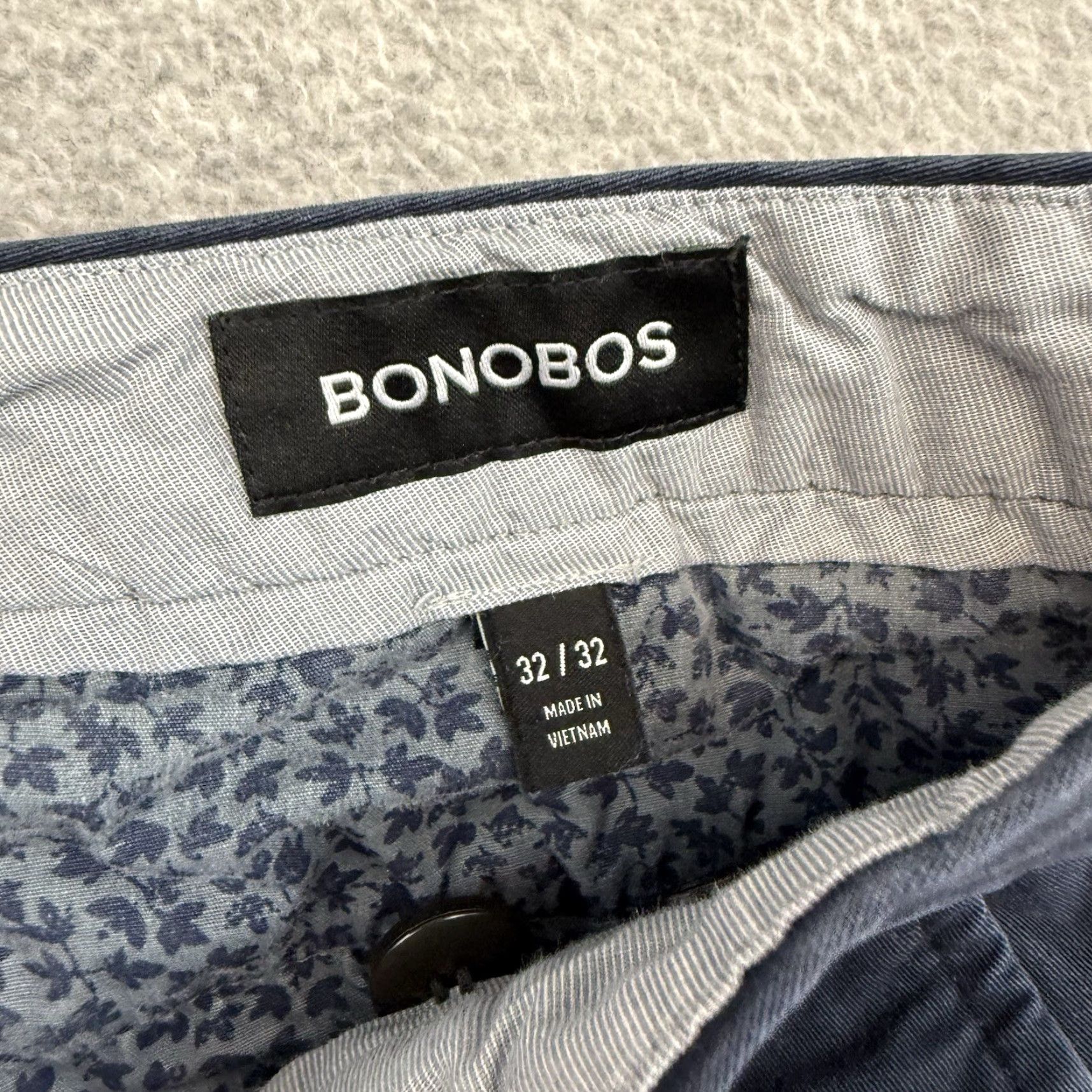 Bonobos Bonobos Pants Men Slim Taper Chino Navy 32x32 Blue Travel Office Casual 32x32 Regular Mens Size US 32 / EU 48 - 6 Thumbnail