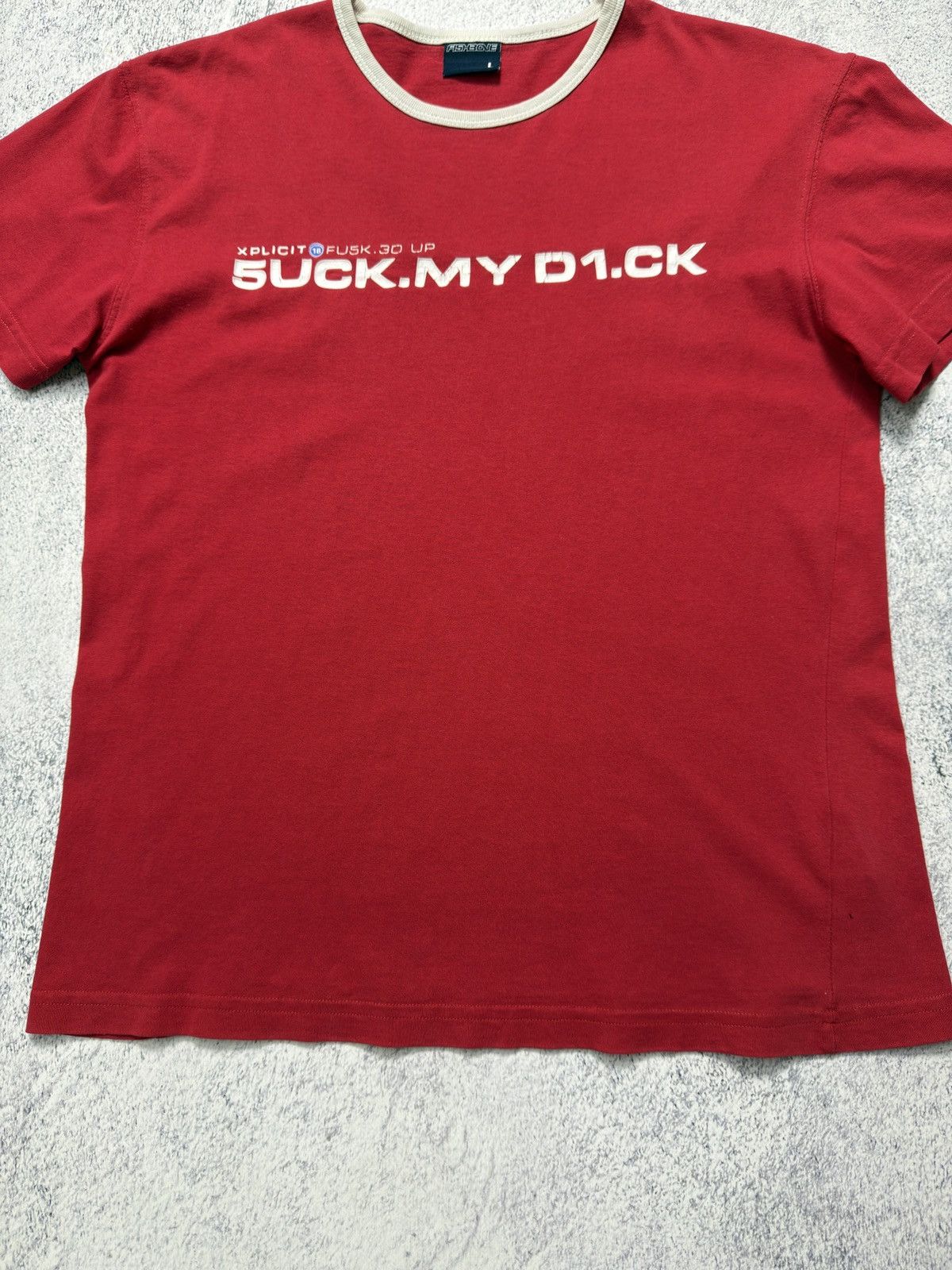Vintage Vintage Y2K Fishbone ‘Suck My Dick’ Central Cee T-Shirt Size US L / EU 52-54 / 3 - 4 Thumbnail