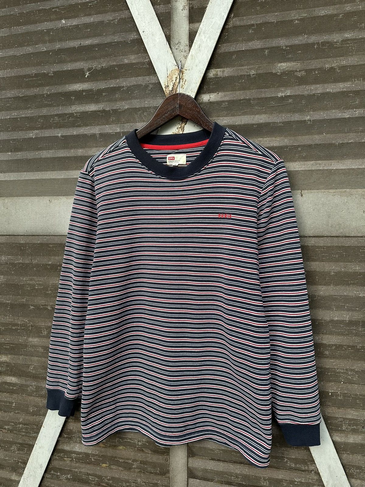 Edwin 👹EDWIN STRIPED BLANKET LINED CREWNECK Size US M / EU 48-50 / 2 - 2 Thumbnail