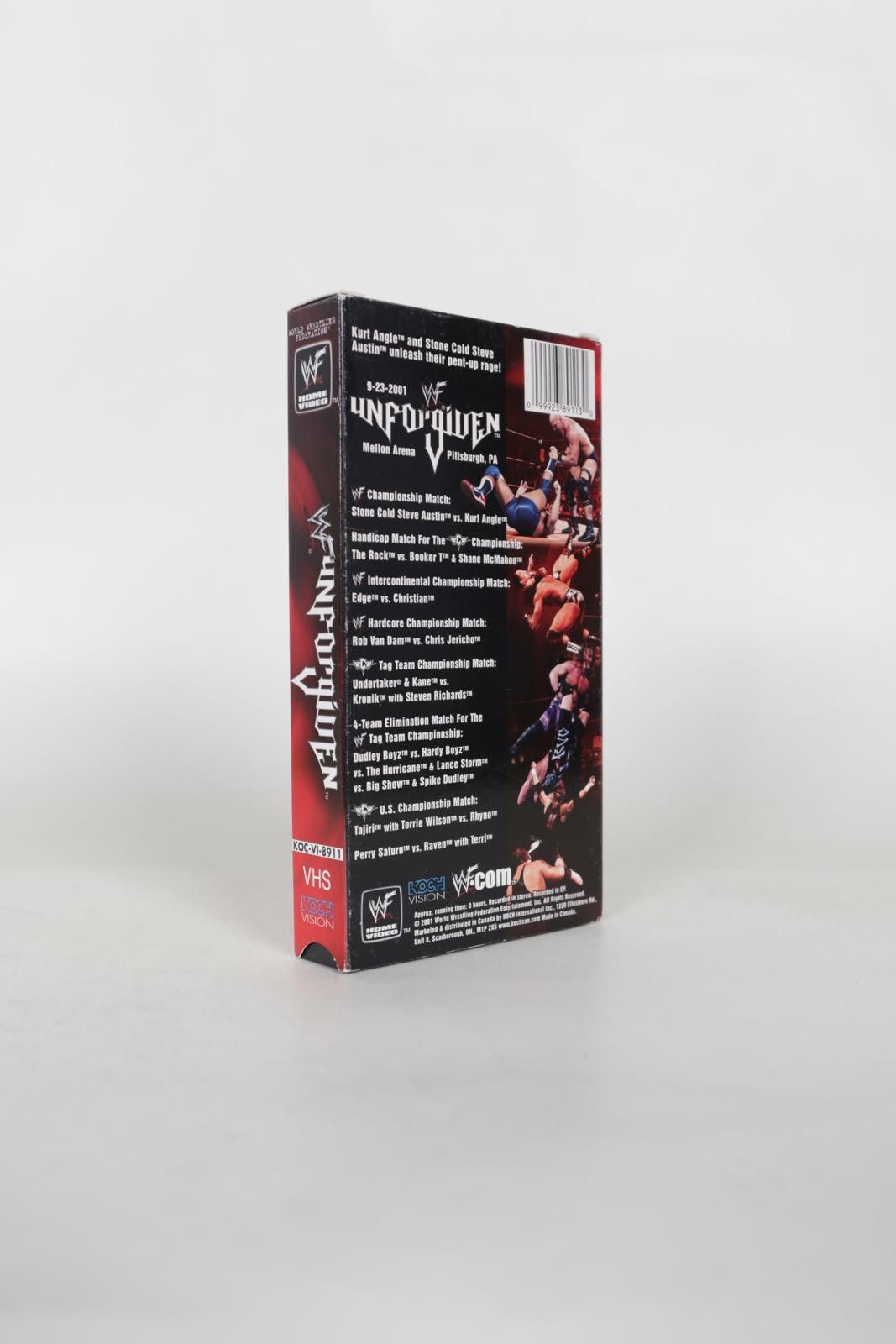 WWF 01' WWF Unforgiven VHS Tape Size ONE SIZE - 2 Thumbnail