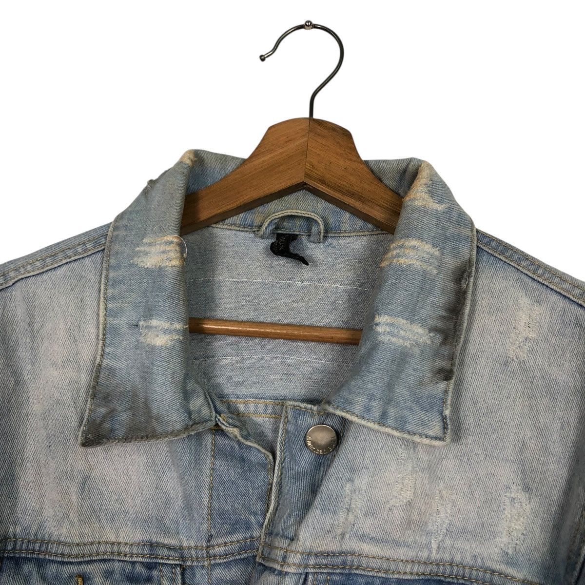 Vintage 🔥VINTAGE DENIM SHIRT JACKET BIKER PUNK DESIGN BAZI USA Size US M / EU 48-50 / 2 - 23 Thumbnail