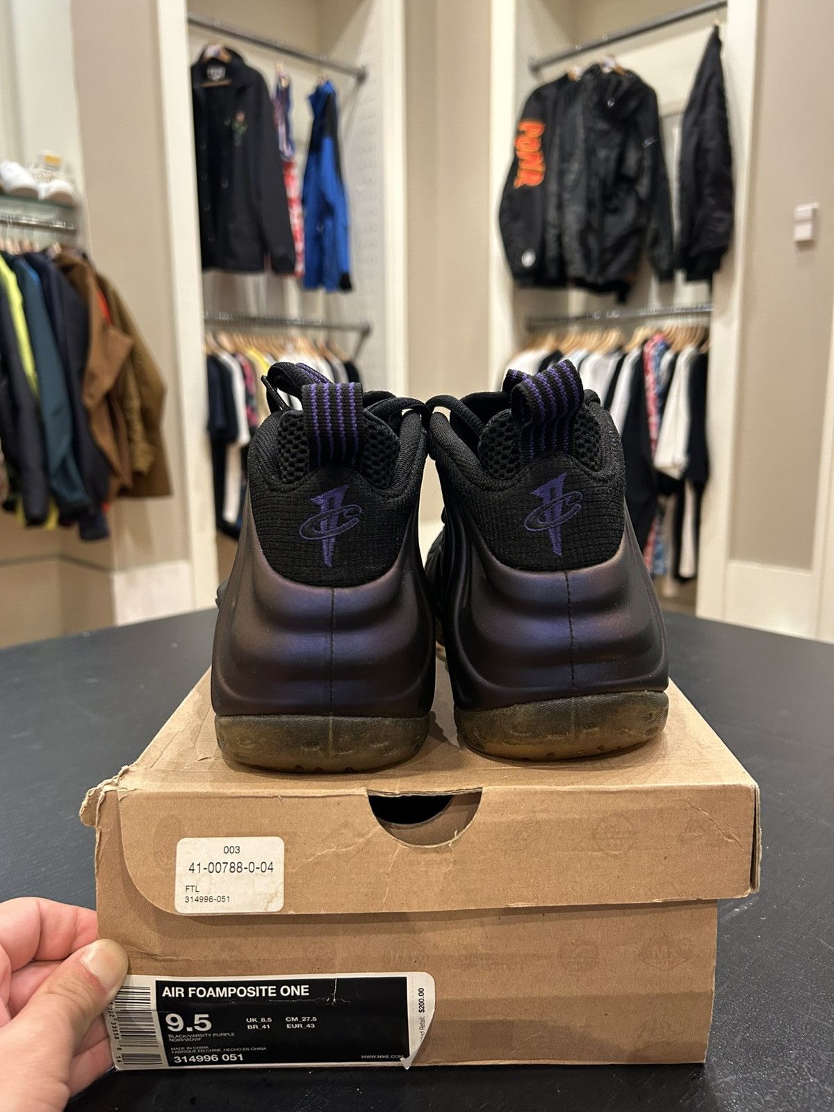 Nike Nike Air Foamposite One Eggplant Size US 9.5 / EU 42-43 - 6 Thumbnail