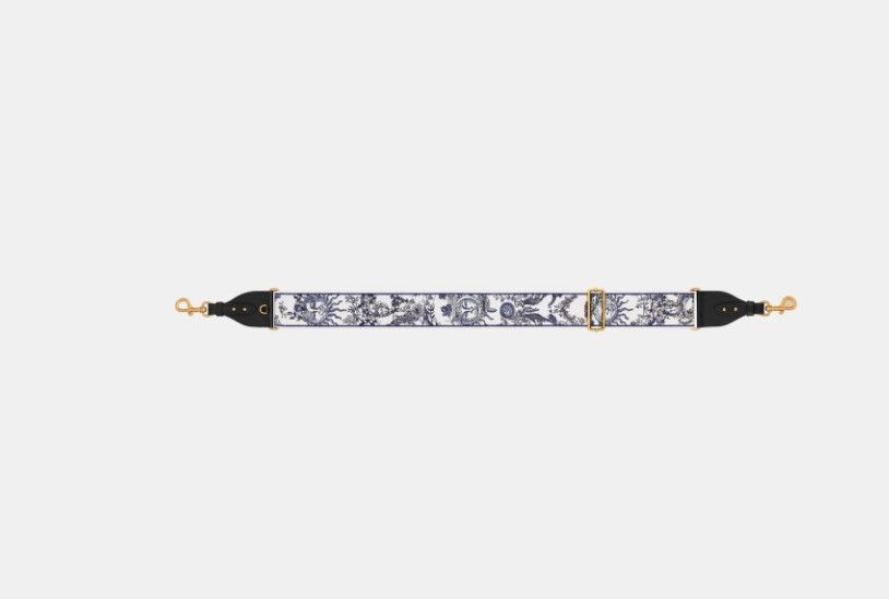 Dior o1w1db10325 Size: OS / S8557 Shoulder Strap in White & Blue Size ONE SIZE - 2 Thumbnail