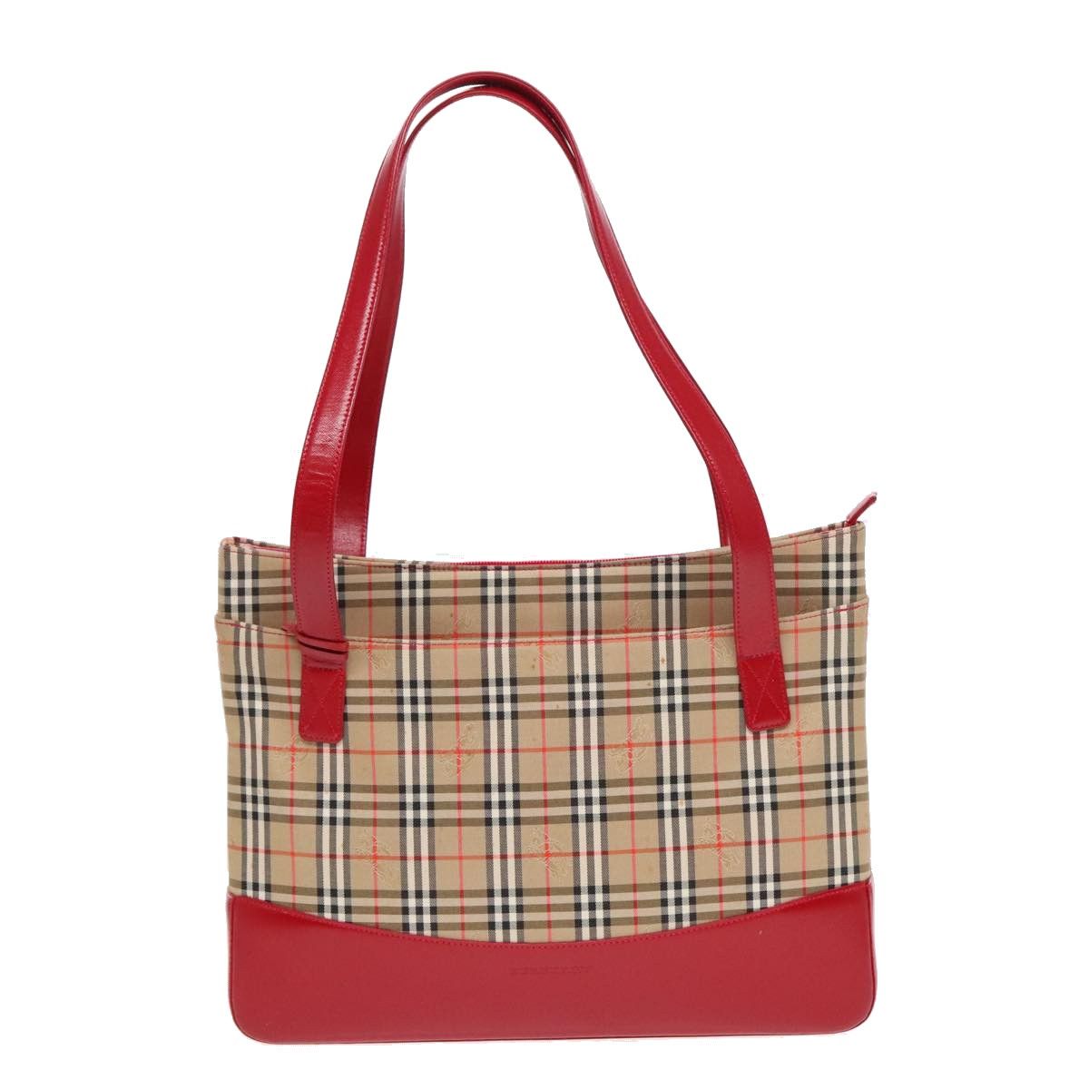 Burberry Nova Check Beige Canvas Tote Bag (Pre-Owned) Size ONE SIZE - 1 Thumbnail