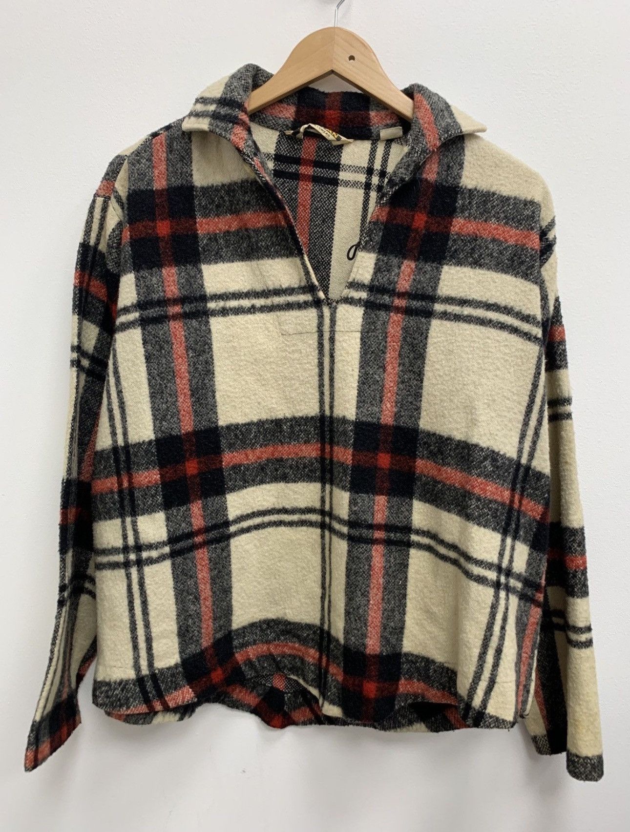 True Vintage 1970's Puritan Sportswear Plaid Wool Pullover