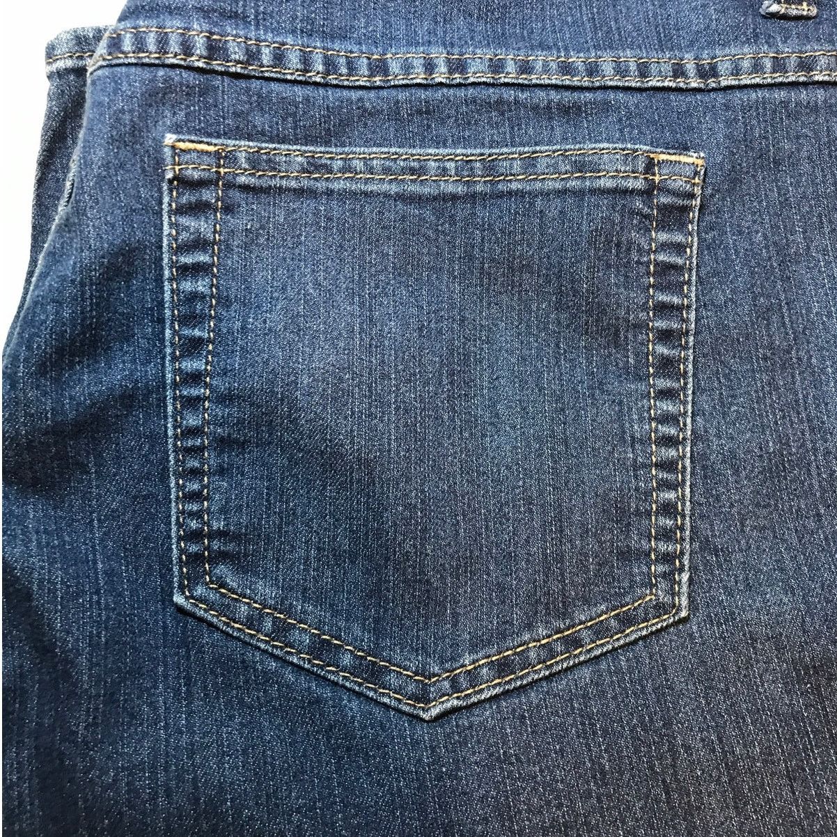Lee Riders by Lee Blue Denim Mid-Rise Bermuda Jean Shorts14M Size 36" / US 14 / IT 50 - 7 Thumbnail