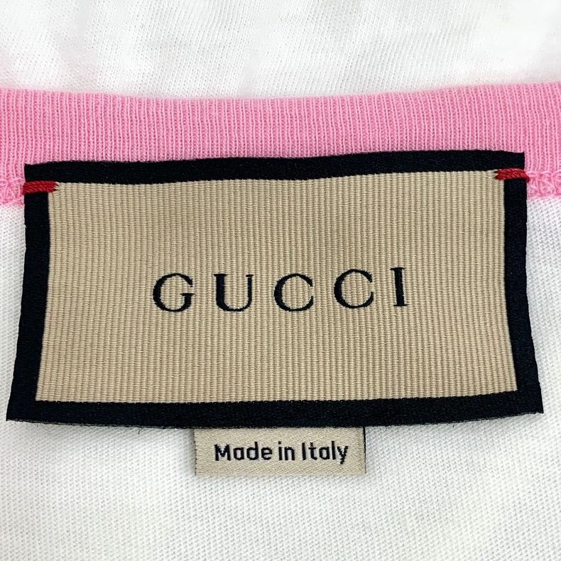 Gucci Gucci White striped letter floral embroidery cotton round- Size S / US 4 / IT 40 - 6 Thumbnail