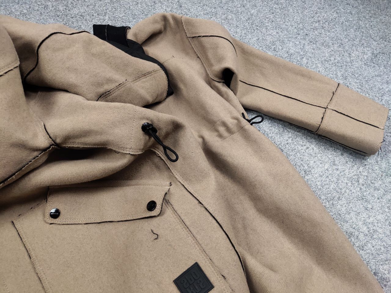 Other Marc Cain Design Reversible Coat Hooded Classic Jacket Size XL / US 12-14 / IT 48-50 - 17 Thumbnail