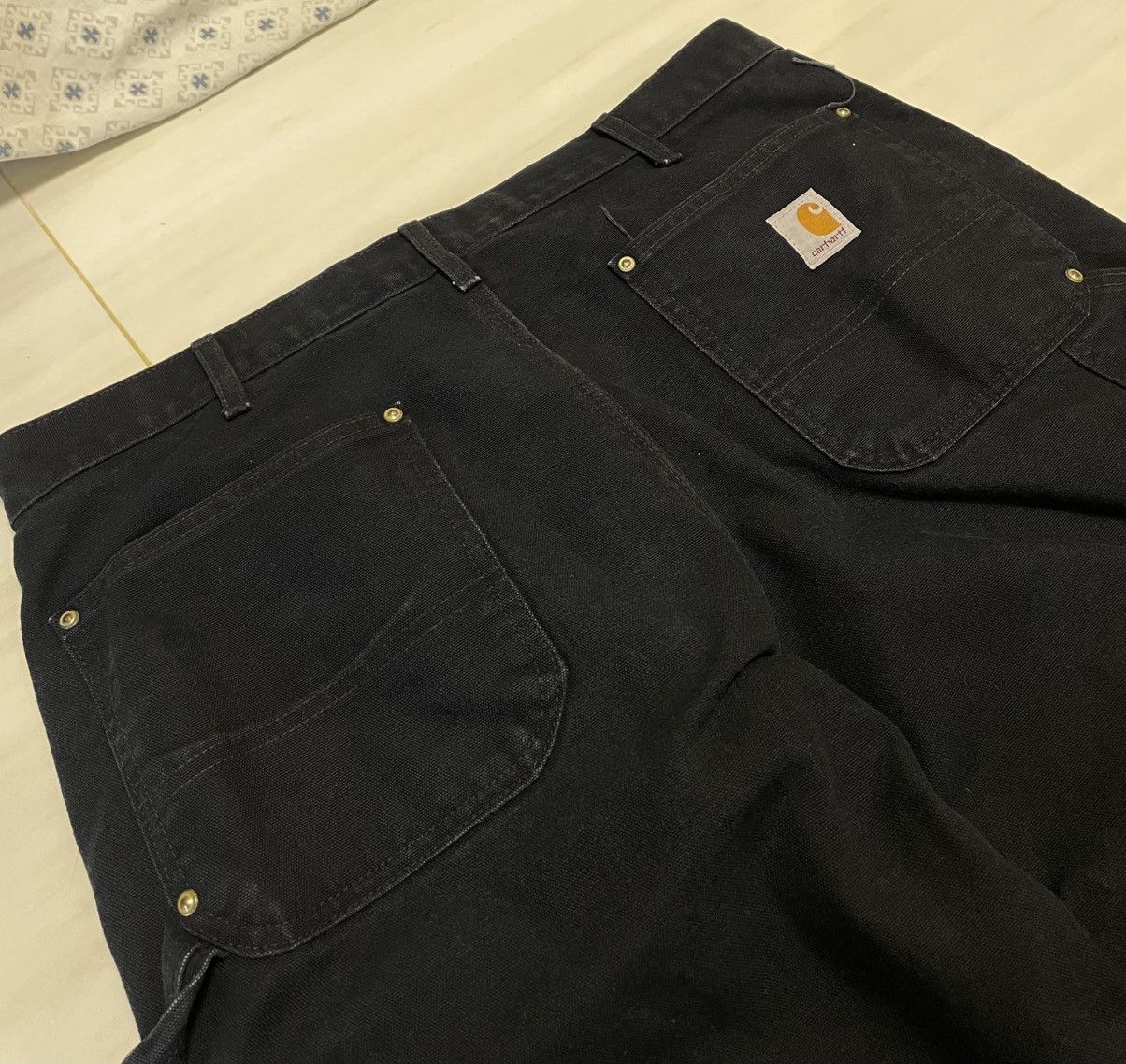 Carhartt VINTAGE CARHARTT B01BLK DOUBLE KNEE PANTS Size US 36 / EU 52 - 4 Thumbnail