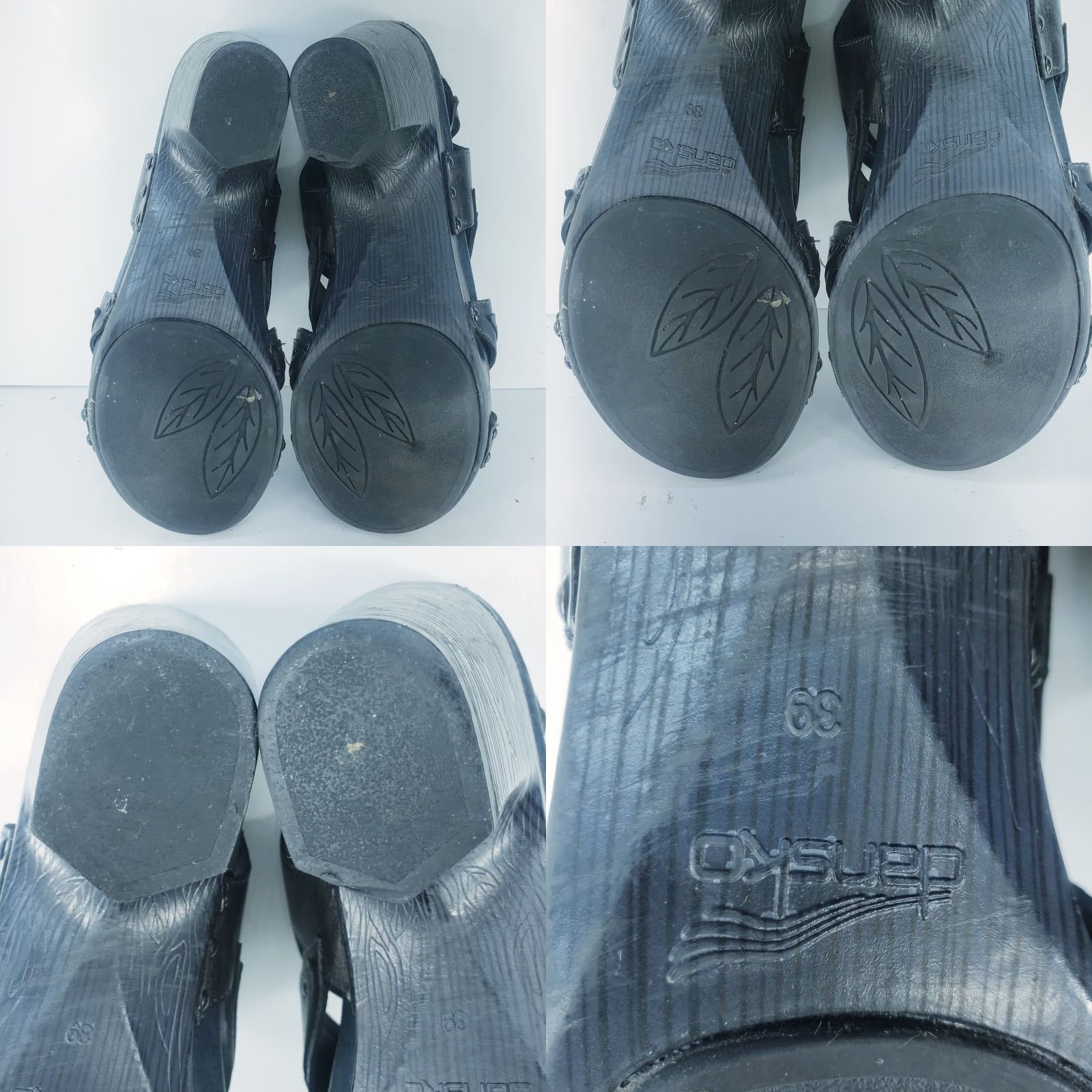 Dansko Dansko Black Leather Heeled Sandals Open Toe Ankle Strap Women's US 8-8.5 EU 39 Size US 8.5 / IT 38.5 - 9 Thumbnail