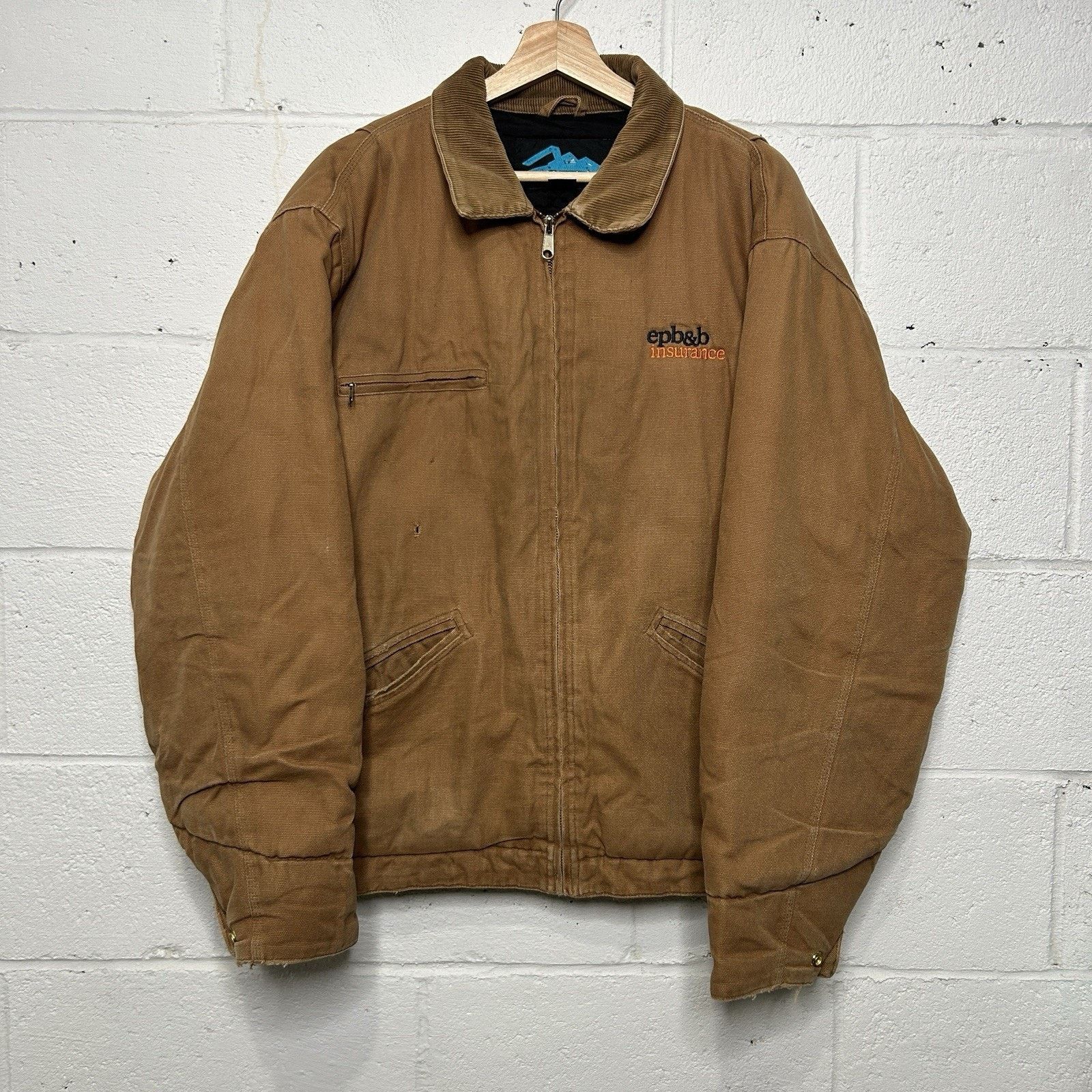 Other Vintage Tri-Mountain Quilted Detroit Style Jacket “Tan” Size US L / EU 52-54 / 3 - 1 Thumbnail