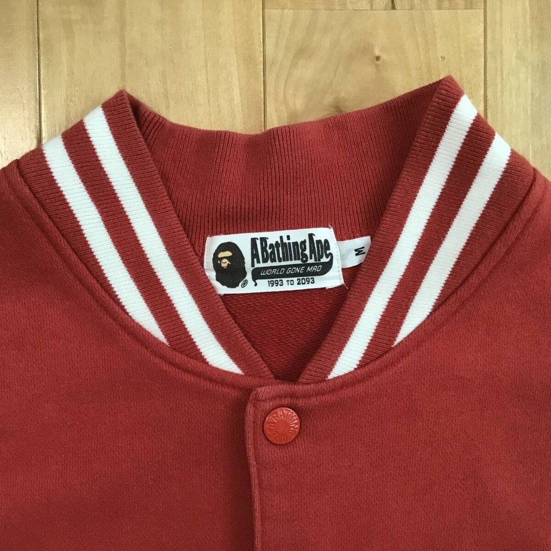 Bape BAPE LOGO varsity sweat varsity jacket a bathing ape NIGO Size US M / EU 48-50 / 2 - 4 Thumbnail