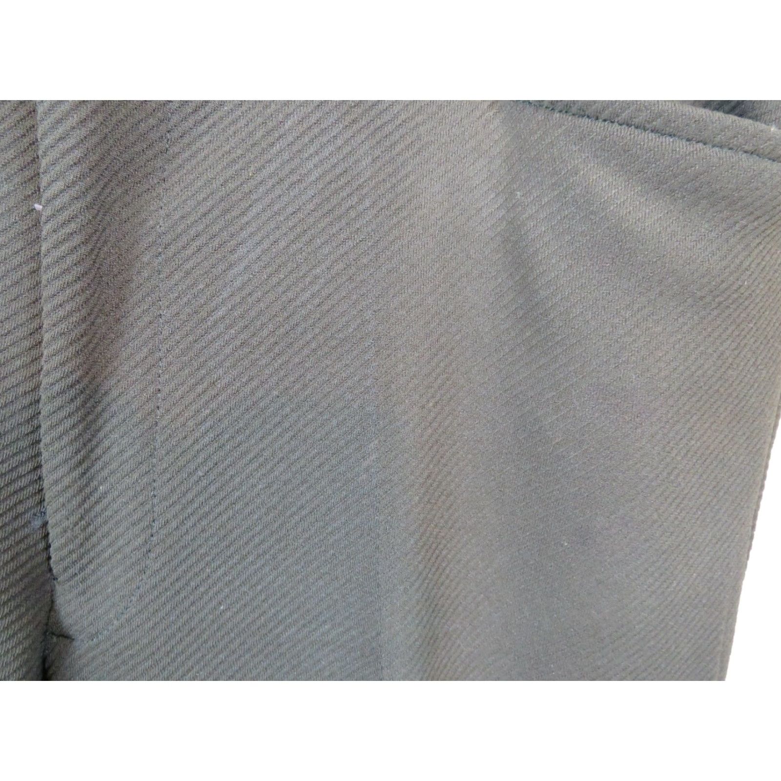 Vintage VINTAGE International Pants Work twill 40 Black Zip Belts Loops Straight Men's Regular Chino Cotton Blend Front Flat Workwear Control US Japan Size US 40 / EU 56 - 4 Thumbnail