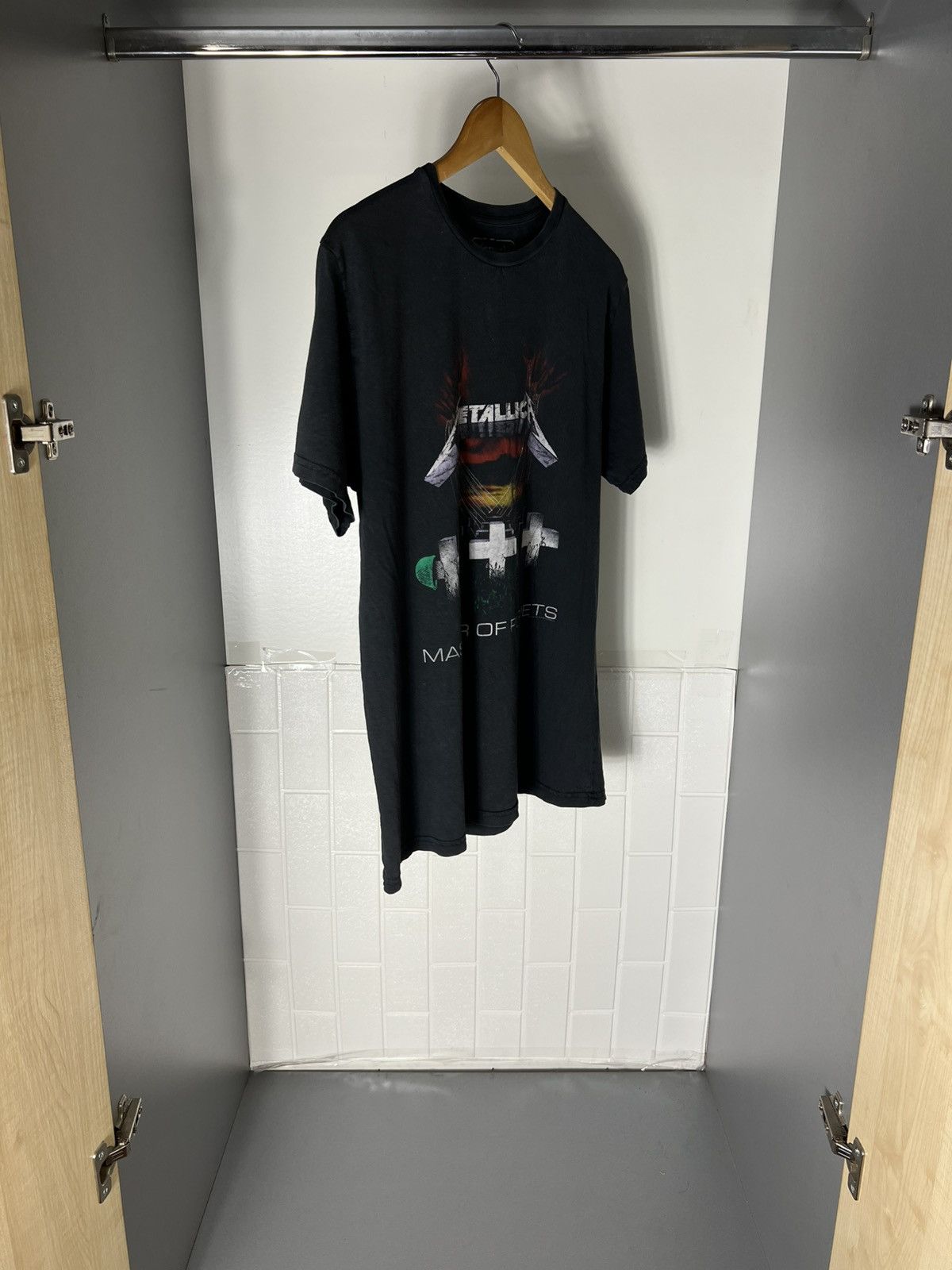Band Tees VINTAGE METALLICA WORLD TOUR ROCK T-SHIRT RETRO METAL 90s Size US L / EU 52-54 / 3 - 6 Thumbnail