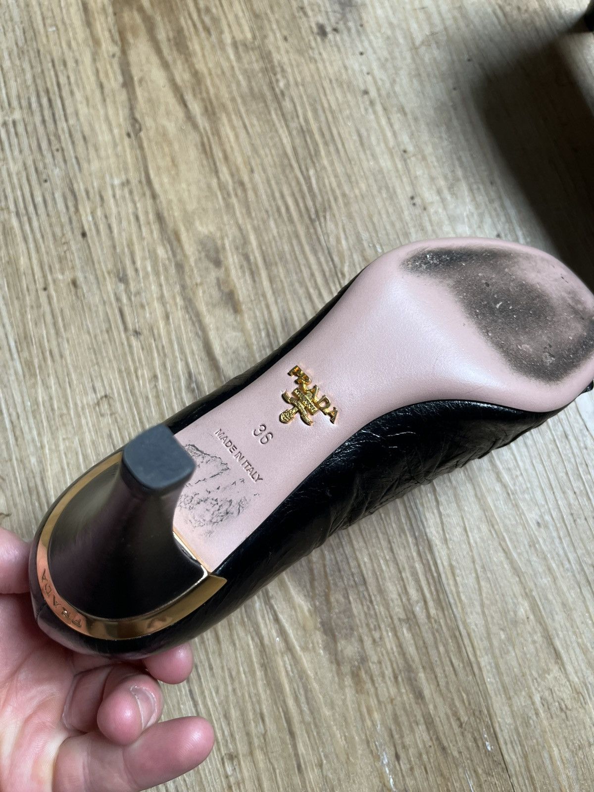 Prada Prada vintage Leather Heels Size US 5.5 / IT 35.5 - 4 Thumbnail